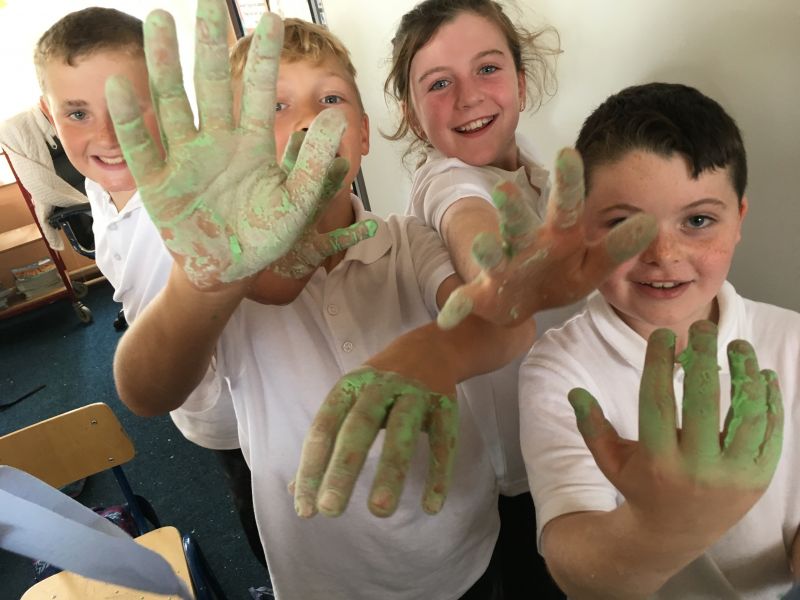Making Slime in 2nd and 3rd class