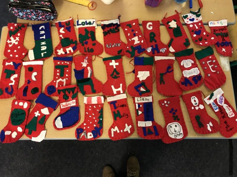 Sewing Christmas Stockings