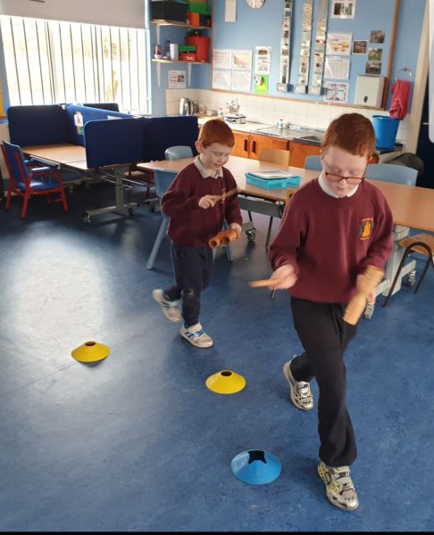 Adding percussion to our Clock Song.