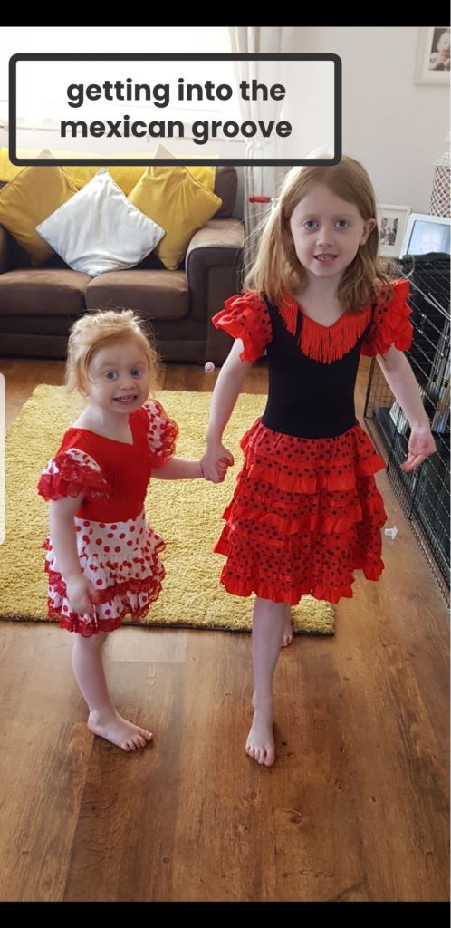 Amelia getting into the Mexican groove!!