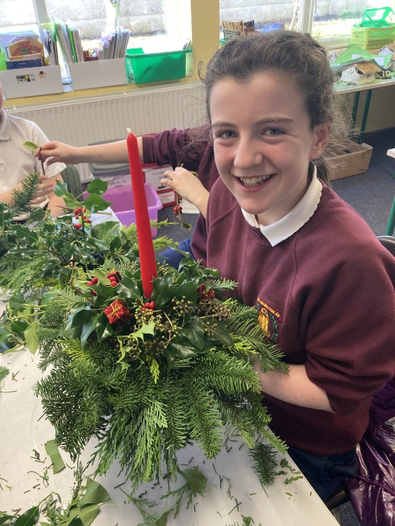 Christmas Candle Centrepieces