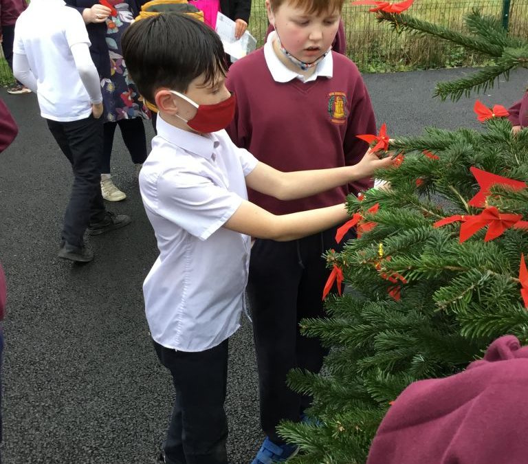 Making a wish at Christmas time