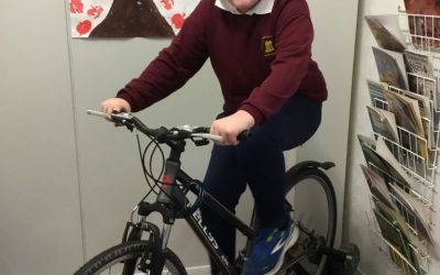 Happy New Year everyone! Let’s get moving on our new exercise bike.