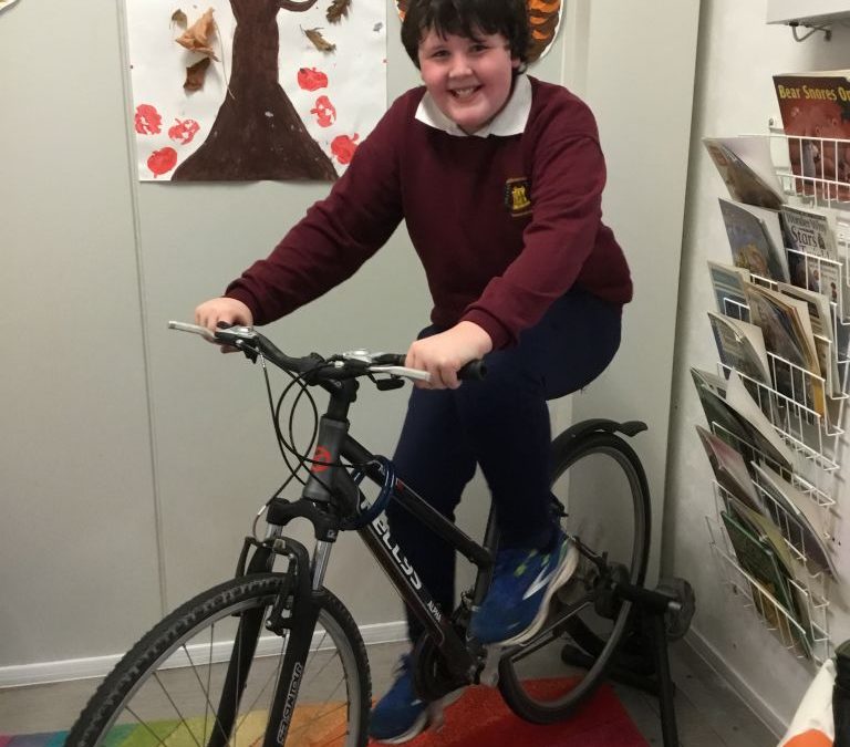 Happy New Year everyone!   Let’s get moving on our new exercise bike.