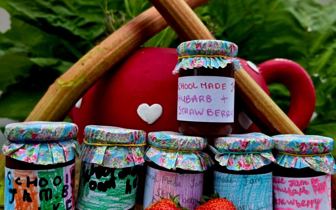 Rhubarb and Strawberry Jam!